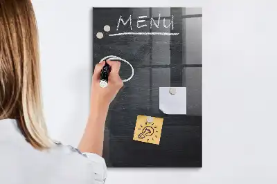 Menytavla magnetisk skrivtavla
