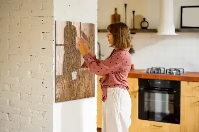 Magnetisk rittavla i varmt trä