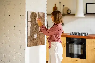 Magnetisk rittavla i varmt trä
