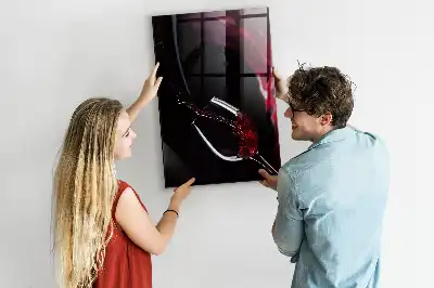 Magnetisk skrivtavla i motivet Spillt vin
