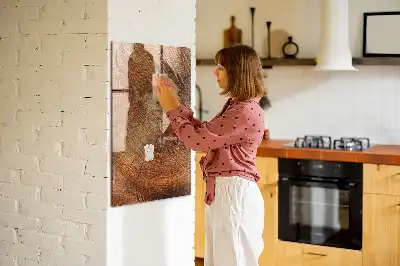 Magnetisk rittavla med motiv av tvärsnitt av trädstam