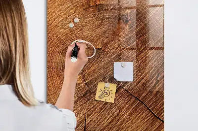 Magnetisk skrivtavla i varm träton