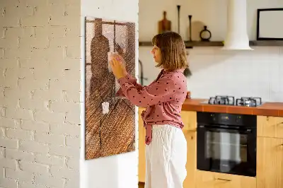 Magnetisk skrivtavla i varm träton