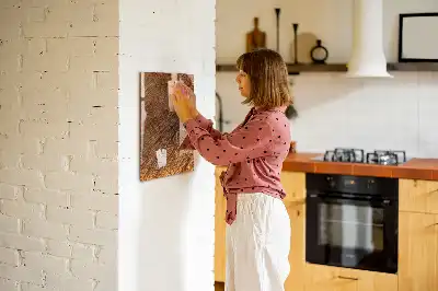 Magnetisk skrivtavla i varm träton