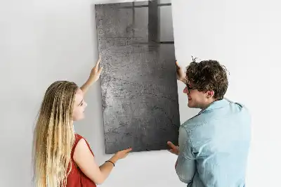 Magnetisk rittavla i utförande av repad metall