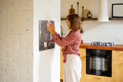 Magnetisk rittavla med motiv av trädets årsringar