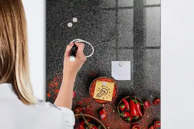 Mald paprika magnetisk skrivtavla