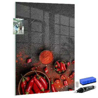 Mald paprika magnetisk skrivtavla