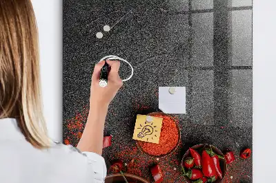 Mald paprika magnetisk skrivtavla