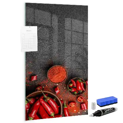 Mald paprika magnetisk skrivtavla