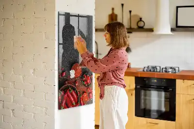 Mald paprika magnetisk skrivtavla
