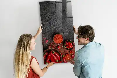 Mald paprika magnetisk skrivtavla