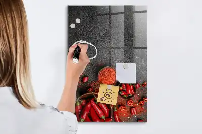 Mald paprika magnetisk skrivtavla