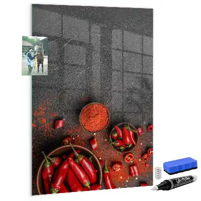 Mald paprika magnetisk skrivtavla