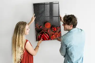 Mald paprika magnetisk skrivtavla