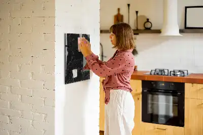 Magnetisk skrivtavla i mörk marmor