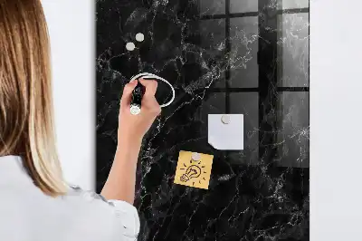 Magnetisk skrivtavla i mörk marmor
