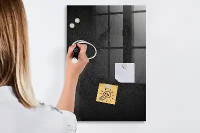 Magnetisk skrivtavla i färgen mörk klippa