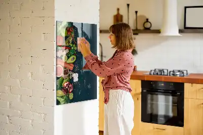Magnetisk rittavla veganskt bord