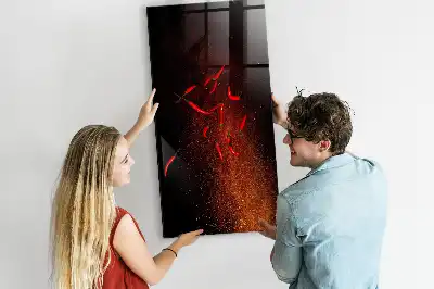 Magnetisk skrivtavla stark chili