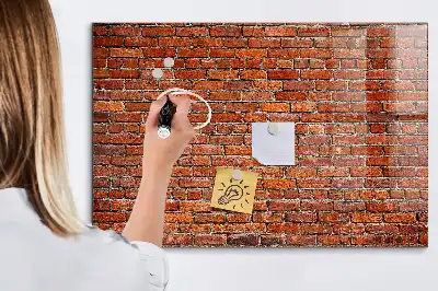 Magnetisk rittavla motiv med gammal tegelvägg
