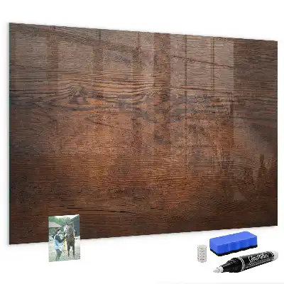 Magnetisk tavla med penna i utförandet gammalt trä