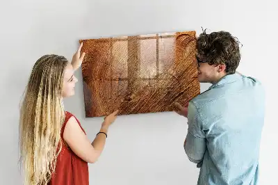 Magnetisk tavla med penna motiv av gammal trädstam