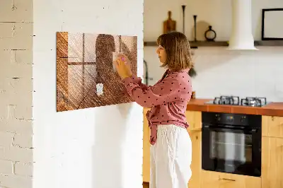 Magnetisk rittavla i dekorativt trä
