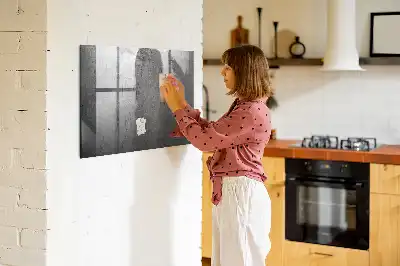 Magnetisk rittavla för metallvägg