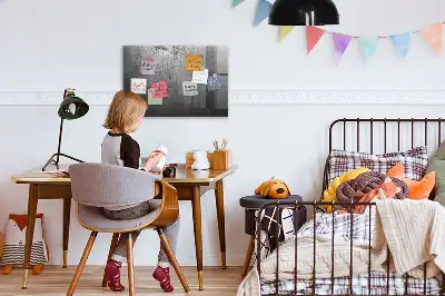 Magnetisk rittavla för metallvägg