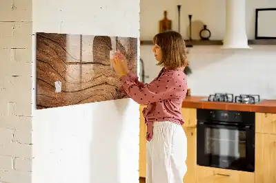 Magnetisk tavla med penna i utförande gammalt trä