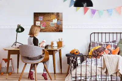 Magnetisk tavla med penna i utförande gammalt trä