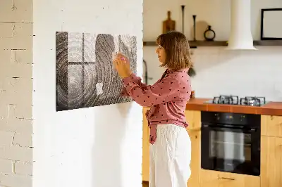 Magnetisk tavla med penna i design som en trädstam
