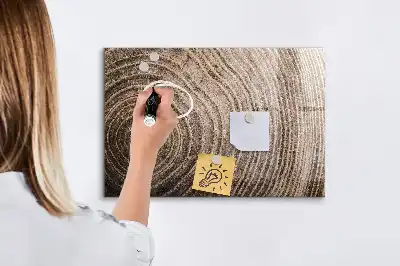 Magnetisk tavla med penna i design som en trädstam