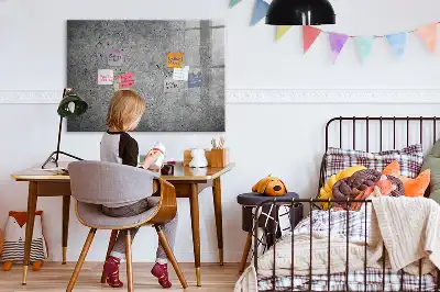 Magnetisk anslagstavla i industriell design för väggmontering med penna
