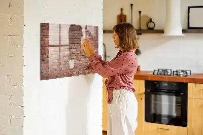 Magnetisk rittavla tegelvägg