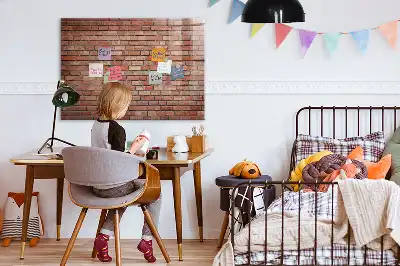 Magnetisk rittavla tegelvägg