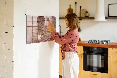Magnetisk rittavla tegelvägg