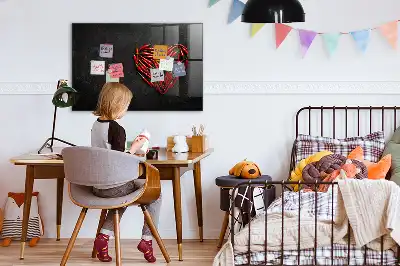 Magnetisk rittavla hjärtformad modell i rött