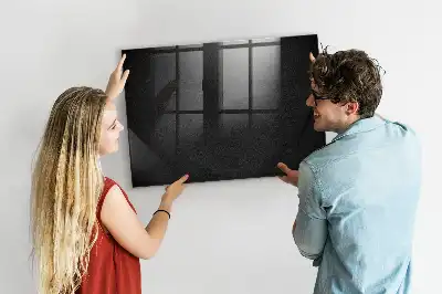 Magnetisk tavla med penna mörk klippa
