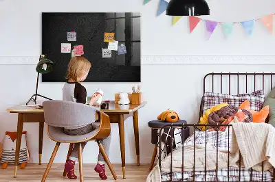 Magnetisk tavla med penna mörk klippa