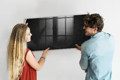 Magnetisk tavla med penna mörk klippa
