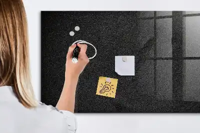 Magnetisk tavla med penna mörk klippa