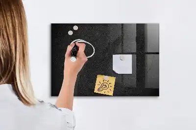 Magnetisk tavla med penna mörk klippa