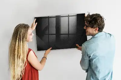 Magnetisk tavla med penna mörk klippa