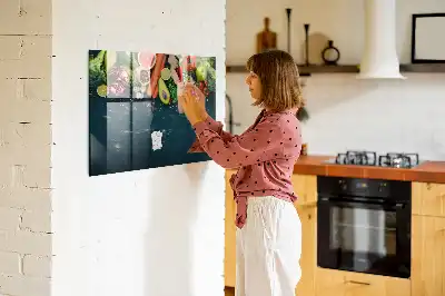 Magnetisk rittavla med motiv av grönsaker på bordet