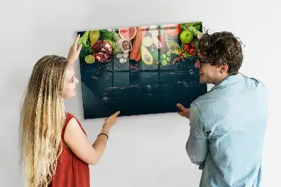 Magnetisk rittavla med motiv av grönsaker på bordet