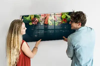 Magnetisk rittavla med motiv av grönsaker på bordet