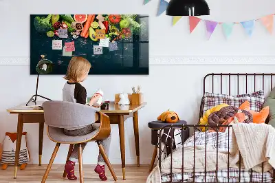 Magnetisk rittavla med motiv av grönsaker på bordet