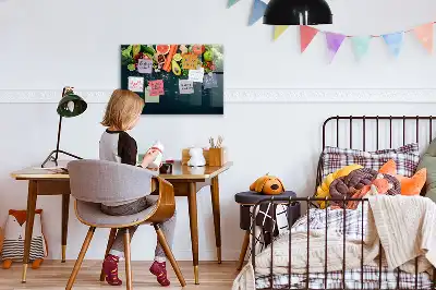 Magnetisk rittavla med motiv av grönsaker på bordet